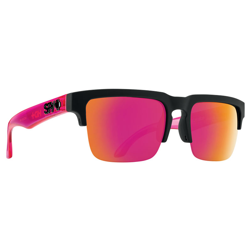 عینک آفتابی اسپای مدل Helm 5050 Soft Matte Black Translucent Pink